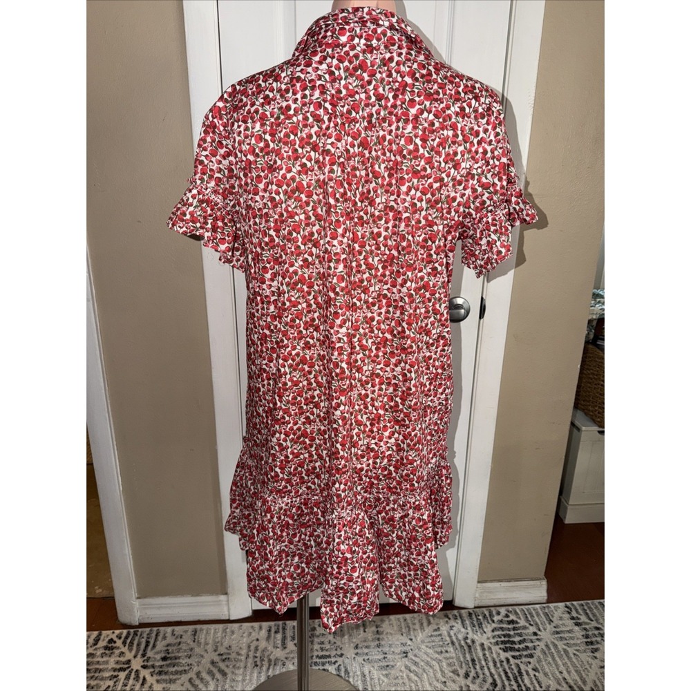 J. Crew Amelia Cotton Dress in Liberty Eliza's Red Floral Womens Medium - Picture 10 of 16